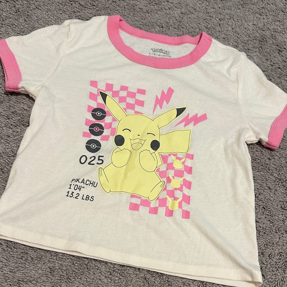 Pikachu shirt size 10/12 never worn